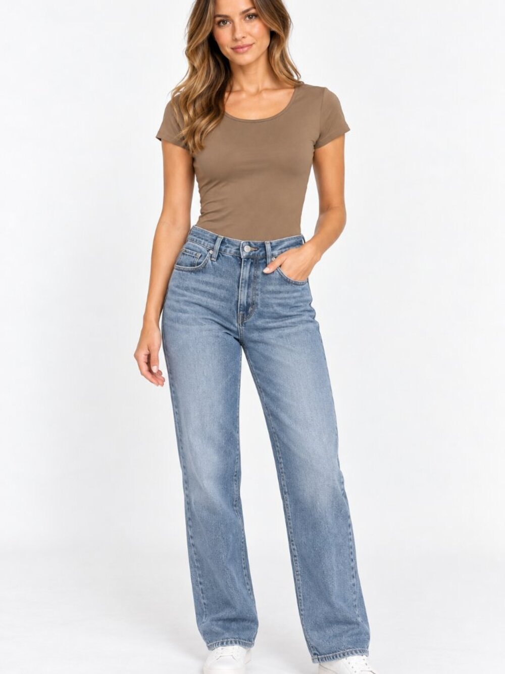 Abercrombie & Fitch Women’s Tan Bodysuit